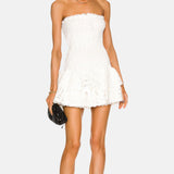 Puuvillane Mini Kleit Tikkitud Silmadega