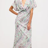 Lilleline Laineline Vöö Midi Kleid