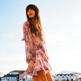 Floral Print Ruffled Dress