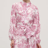 Lilleline Rüselus Smocked Mini Kleit Kihtidega