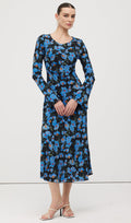 Lilleline Siid Midi Kleid