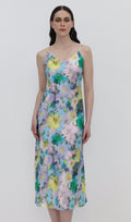 Lillemustriga Slip Midi Kleit