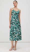 Roheline Leheprint Midi Kleid