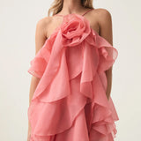 Halteri Layered Mini Dress