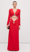 Maxi Kleid mit Herzdetails