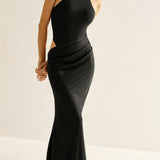 Personaliseeritud Must Maxi Kleid