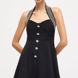 Mini Kleit Kootud Seljatu