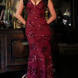 Merineitsi Sädelev Trumpet Maxi Kleid