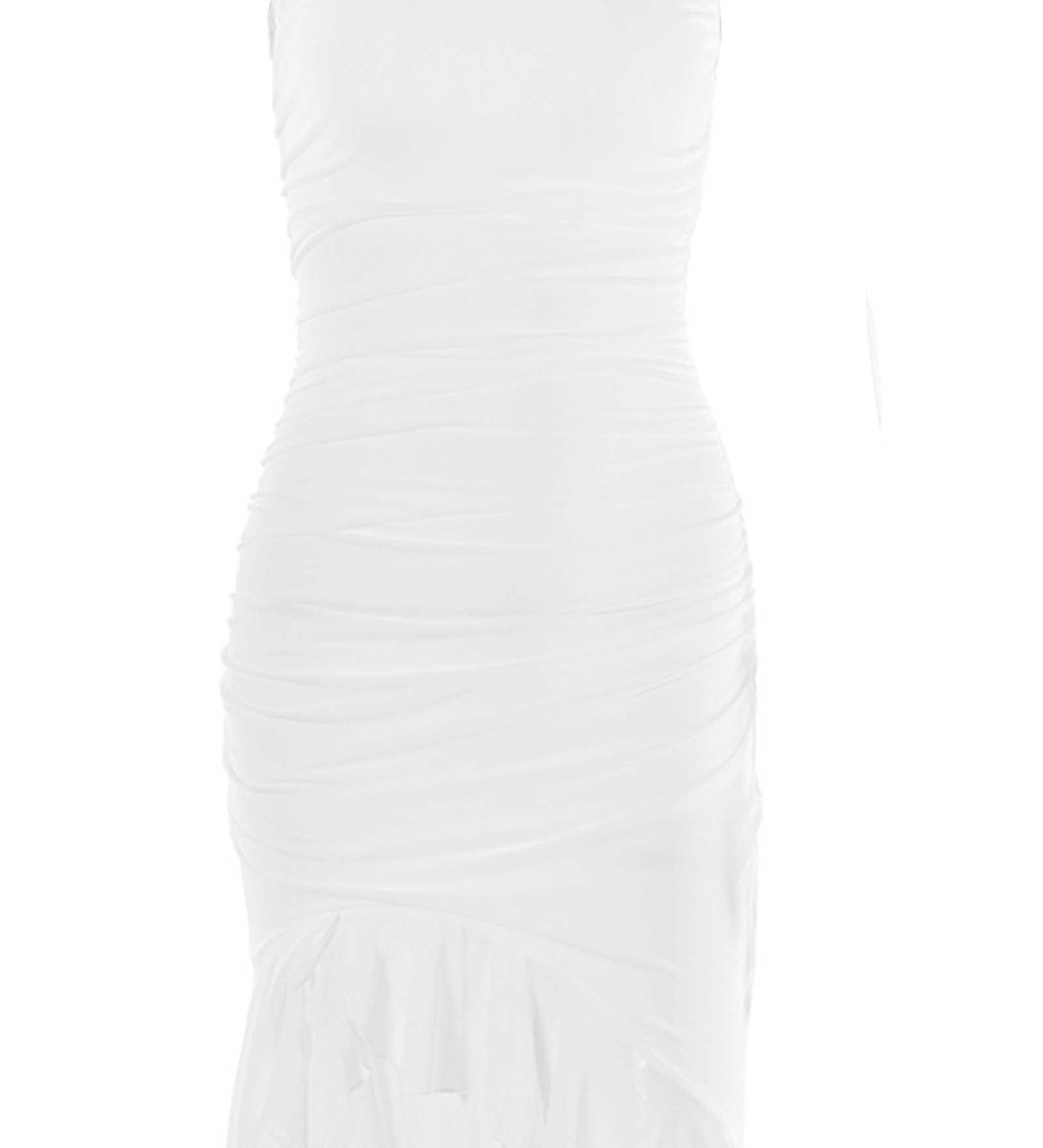 Südamlik Rinnatükkidega Midi Kleid
