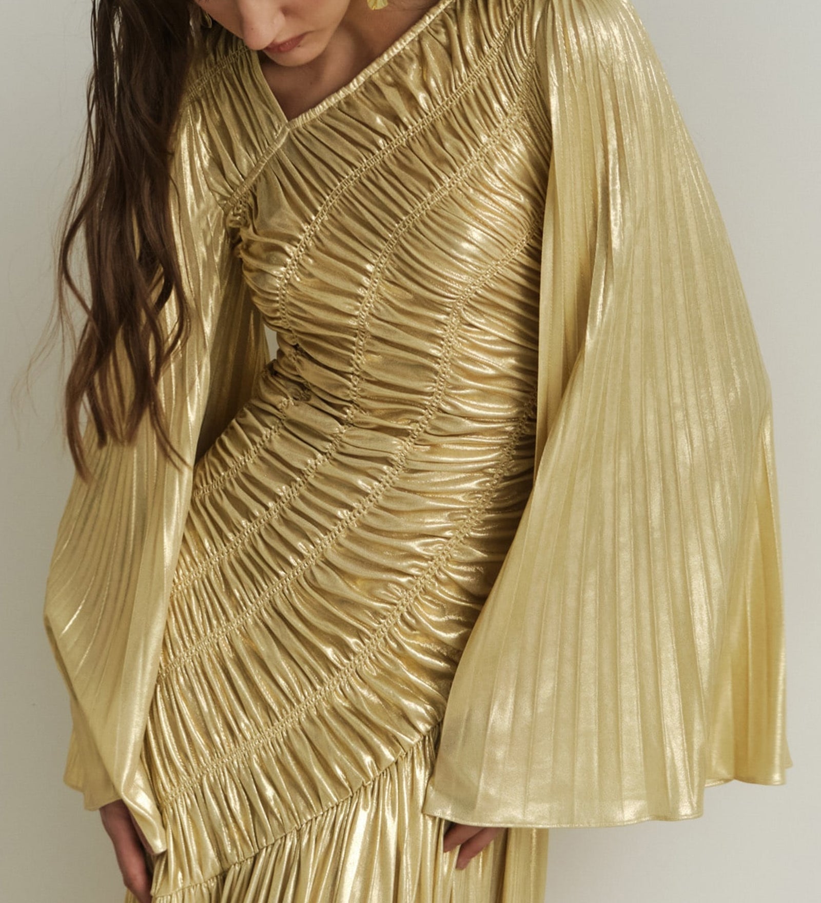 Metallic Maxi Dress
