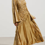 Metallic Maxi Dress