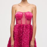 Õlavarre Vaba Mini Kleid Lilledega