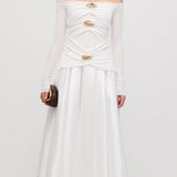 Maxi Kleid mit Arm-Panels
