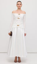 Maxi Kleid mit Arm-Panels