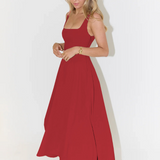 Aurora – Elegantne must midi-kleit