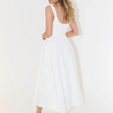 Aurora – Elegantne must midi-kleit