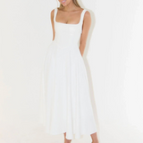 Aurora – Elegantne must midi-kleit