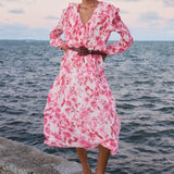 Prited Midi Kleid