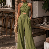 Elegantne Linasegu Kaheosaline Komplekt