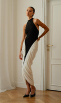 Kortsitud Halterneck Midi Bodycon Kleit