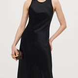 Satiinist Kootud Midi Kleid