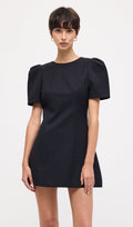 Mini Kleid Lühikeste Varrukatega ja Perlise Seljaga