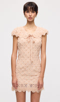 Varrukateta Roosa Mini Kleid