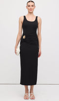 Käteta Vöökoht Midi Kleid
