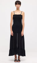 Käteta Maxi Kleid Musta Värviga