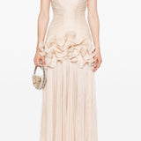 Kitsas Rinnatüki Rüüs Maxi Kleid