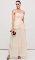 Kitsas Rinnatüki Rüüs Maxi Kleid