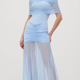 Slinky Maxi Dress with Shoulder Straps