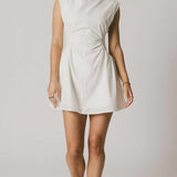 Mini Kleit Soliidse Paadi Kaelusega