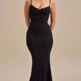 Stiilne Kehaskulptuuri Pits Maxi Kleid