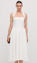 Detailne Halter Midi Kleid