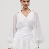 Mini Kleit Üksiku Lanterni Varrukaga