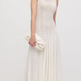 Elegantne Pointelle Varrukateta Maxi Kleid