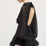 Mini Kleit Üksiku Lanterni Varrukaga