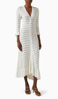 Traditsiooniline pärlknit midi kleit