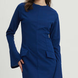 Sturdy Slim-Fit Hip-Hugging Mini Dress