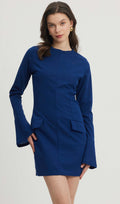 Sturdy Slim-Fit Hip-Hugging Mini Dress