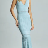 Veniv Midi Kleidiga, millel on Rhinestones