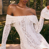 Retro Lilleline Mini Kleit Õlavarrele