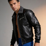 Nikola – Must nahkne jope