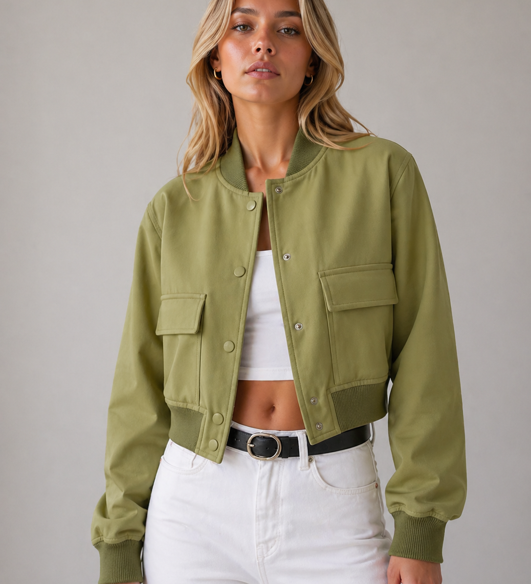 Tammie Bomber Jacket – Minimalistlik Kaasaegne Stiil