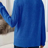 Ribbeltrui met ronde hals