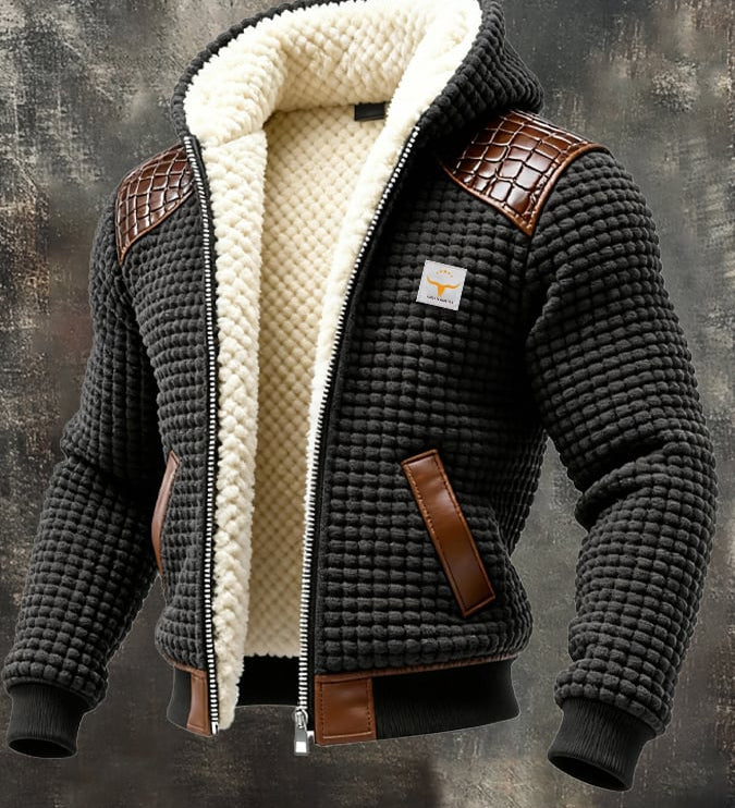 Tin – Tekstureeritud jakk reljeefsete detailidega