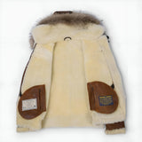 Aron™ | Bomber jakk karvase kapuutsiga