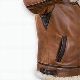 Aron™ | Bomber jakk karvase kapuutsiga