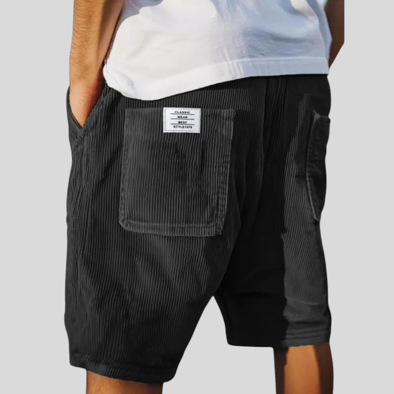 Lenoir - Elegantne sametist lühikesed püksid